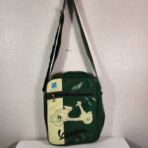 Green and Cream Shoulder Bag